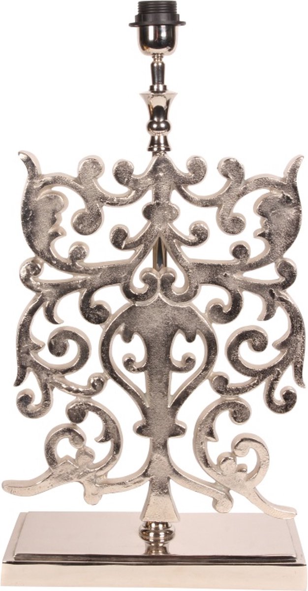 Baroque - Lampenvoet - Tafellamp Voet 83 cm - Zilver - Aluminium - 83x35x16 - Aluminium