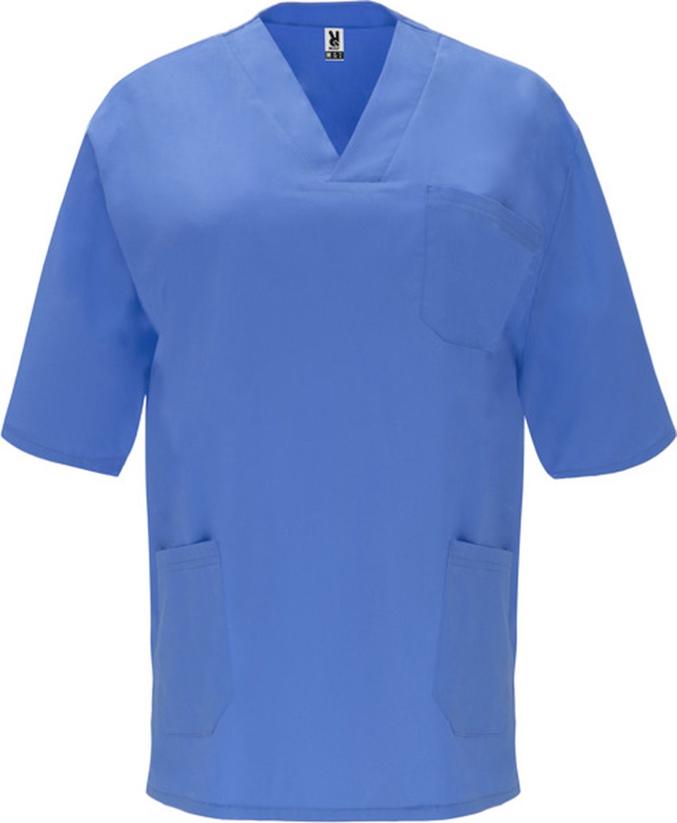 Roly 2 Pack Lab Blauw unisex werkhes korte mouw voor hygiene beroepen (schoonheid laboratorium schoonmaak en voeding) Panacea maat 3XL