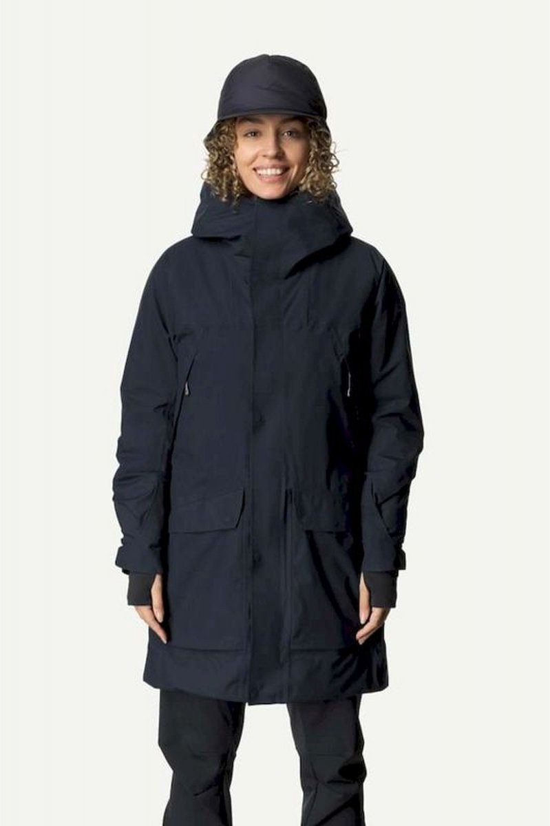 Houdini Fall in Parka Dames, blue illusion Maat S