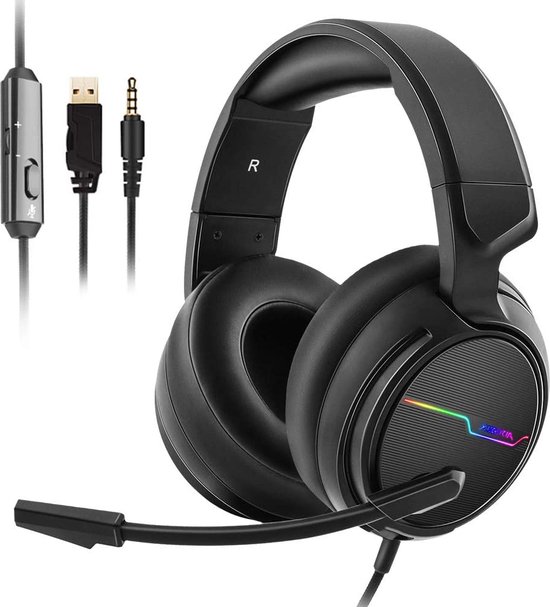 XIBERIA V20 RGB stereo gaming headset PC PS5 Xbox 50mm Dynamic