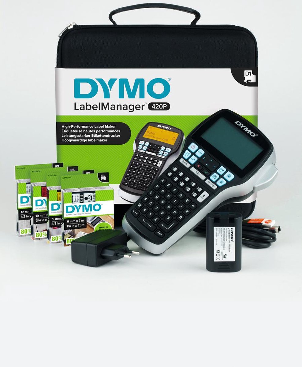 DYMO LabelManager 280, Etiqueteuse pour étiquettes Transfert thermique,  clavier AZERTY (EU)