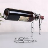 Wijnhouder - Ketting - Wijn - Wijnkast - Houder - Wijnsteun - Steun - Premium decoratie - Wijnrek - Zilver