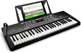Clavier Melody 61 - Piano à clavier électronique portable - 54 touches - Haut-parleurs intégrés - 300 sons d'instruments - 300 rythmes - 40 morceaux de démonstration - Accessoires pédagogiques, microphone et pupitre