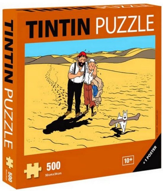 Kuifje - Tintin - Puzzel: Het land van de dorst 500 stukjes * Hergé