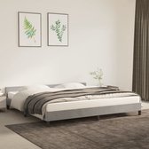 The Living Store Bedframe Fluweel - Lichtgrijs - 203x206x50 cm (LxBxH) - Geschikt voor matras 200x200 cm - Stevig en comfortabel - Inclusief montagehandleiding | - The Living Store
