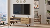 Emob- TV Meubel Modern TV-meubel met veel ruimte - 110cm - Bruin