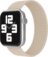 EP Goods - Bandje geschikt voor Apple Watch Series 1/2/3/4/5/6/SE/7/8 - 38/40/41mm - Nylon - Zonder sluiting - Beige