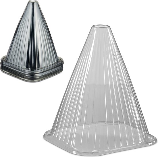 Chapeaux pour plantes Relaxdays - lot de 32 - plantes en forme de dôme - protection contre les escargots
