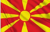 VlagDirect - Macedonische vlag - Macedonië vlag - 90 x 150 cm