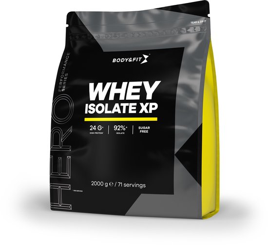 Body & Fit Whey Isolate XP - Proteine Poeder / Whey Protein - Eiwitshake - 2000 gram - Naturel