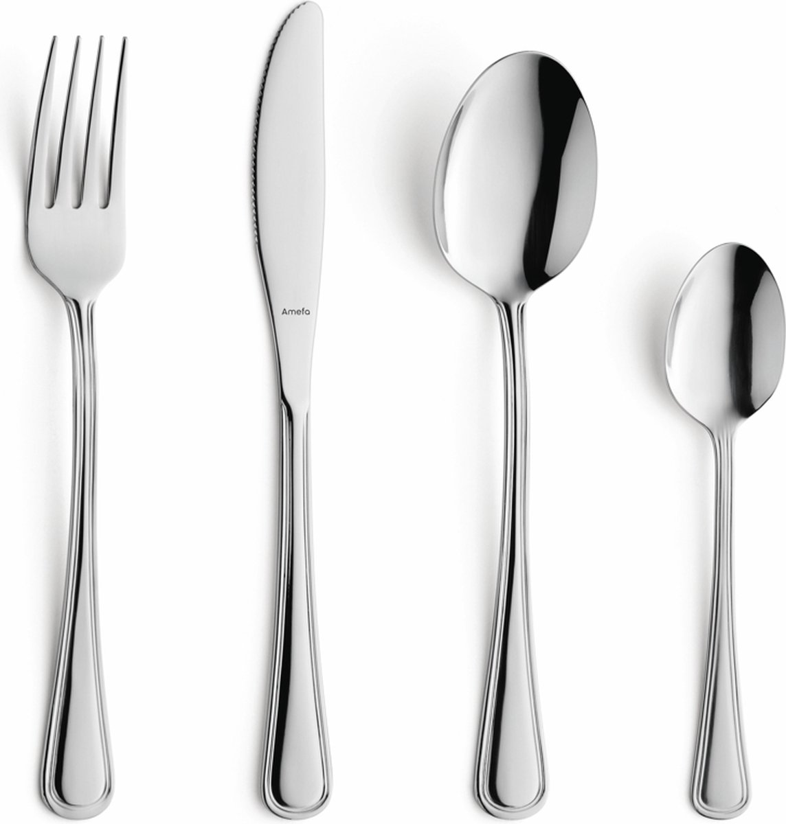 Bol.com Amefa - BOLOGNA - Bestekset - 16-delig - 4 Personen - Zilverkleurig aanbieding
