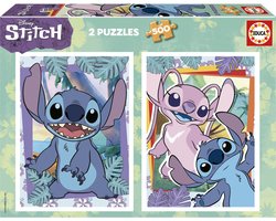 foto van Disney Stitch Educa Puzzel - 2x 500 stukjes