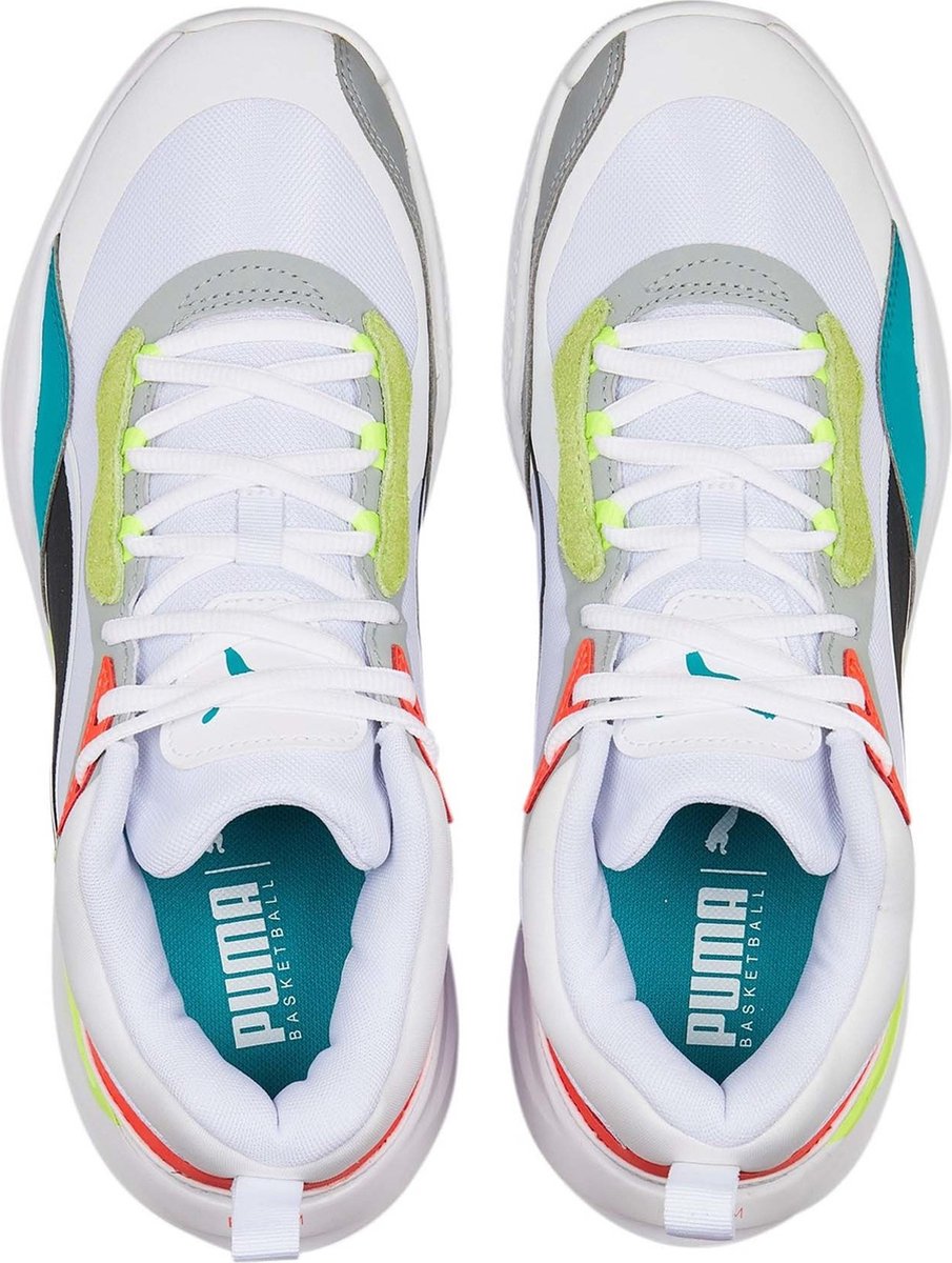 Basketbalschoenen voor Volwassenen Puma Playmaker Pro 41 Wit