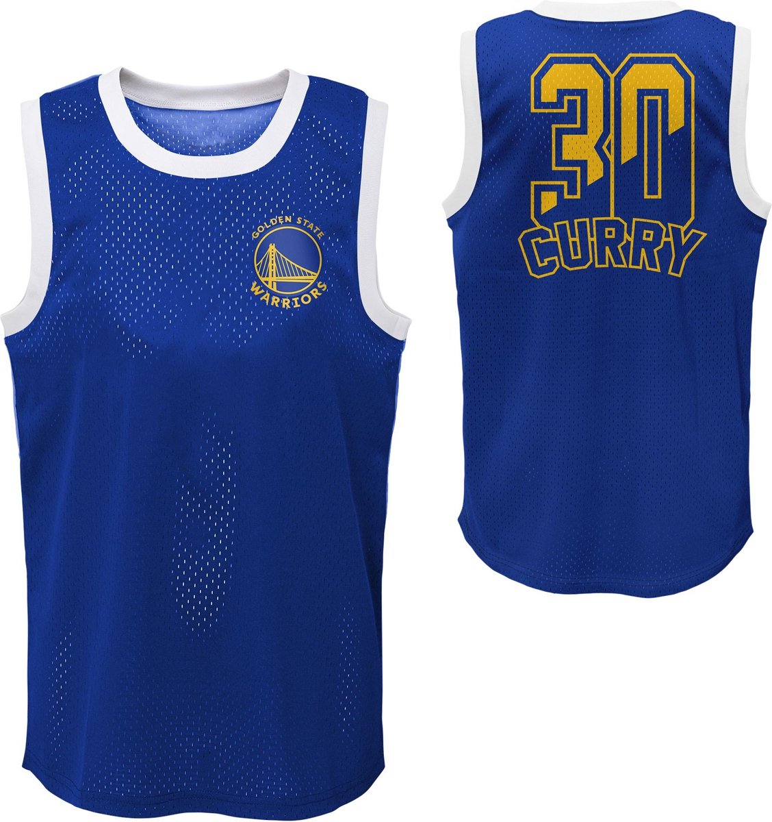 NBA Steph Curry Jersey Blauw (Borst logo) Kledingmaat : XL