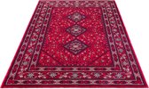 Karpet24 Tapis persan Classique – Tapis oriental en rouge riche – 80 x 300 cm