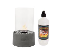 Leeff - Stonefire met fles Bio Ethanol 1 LTR - Sfeerhaard/tafelhaard -tafelhaard - Design
