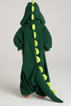 KIMU Onesie Dragon Green Bébé Suit - Taille 74-80 - Costume Dragon Dino Dinosaurus Crocodile T- Rex Trex