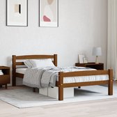 The Living Store Bedframe massief grenenhout honingbruin 90x200 cm - Bed