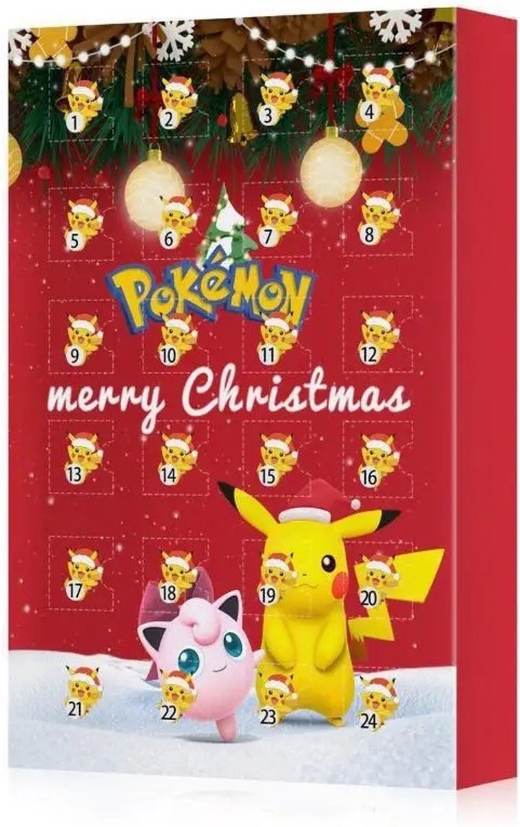 Pokemon Adventskalender voor kerst Pokemon Kalender Pokemon Kerst Cadeau Pokemon...