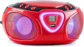 Bol.com Roadie CD Boombox FM-radio lichtshow cd-speler Bluetooth 5.0 aanbieding