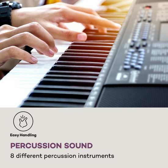 Clavier électrique Schubert Etude 255 - 61 Touches Lumineuses, 255 Sons, Fonction Apprentissage - Pour Débutants