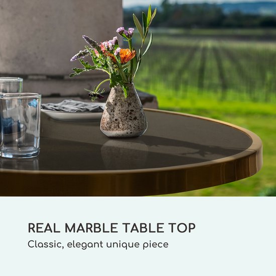 Marco Paul Interiors Outdoor terrastafel - ronde klassieke stijl