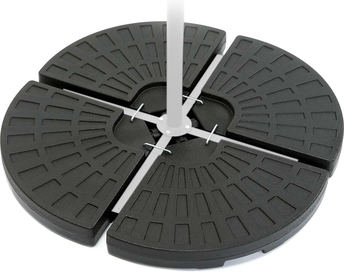 Parasolvoetgewichten voor buiten, vulbare zandzakken voor de tuin, 4 stuks