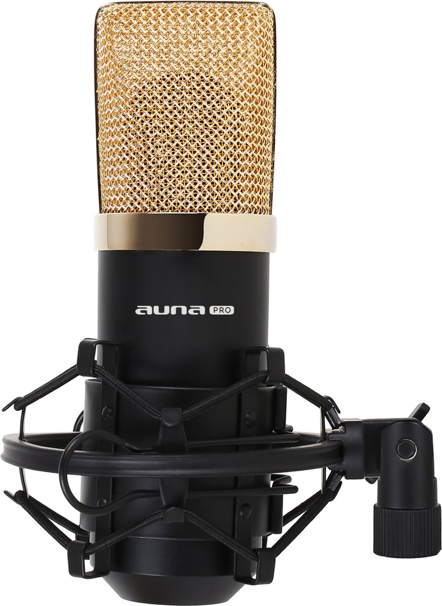 MIC-900BG USB condensator microfoon zwart/goud studio