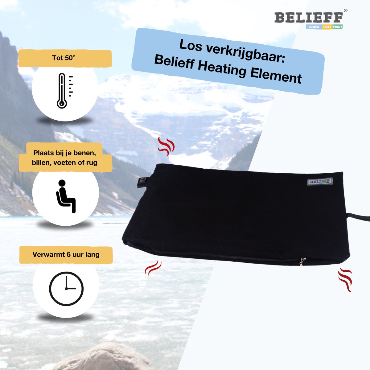 Belieff Cozy Deken (M) – Dikke Warmte Deken Fleece – Voetenzak Volwassene - Fleece Plaid – Fleece Deken - Warmtedeken – Warmte Deken Elektrisch Voor Op De Bank (Exclusief Heating Systeem) - Zwart — cadeau in Wonen & Interieur - foto 6