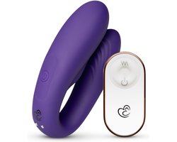 EasyToys - Koppel Vibrator met Afstandsbediening - Vibrator - Sex Toys voor Mannen en Vrouwen - Vibrators - Dildo - Vibrators voor Vrouwen en Mannen - G-Spot Vibrator - Clitoris Stimulator - Paars