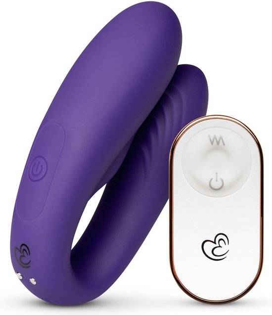 Vibromasseur pour Couples avec Télécommande - Violet