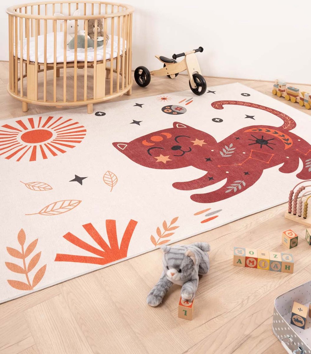 Kinderkleed kat Happy Dreams - Multicolor 152x230 cm