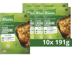 Knorr Italiaanse Lasagne Bolognese Wereldgerechten - 10 x 192 g - Voordeelverpakking