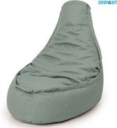 Drop & Sit Zitzak - Zitzak Stoel Volwassenen - 95 x 75 cm - Beanbag Sage - Waterafstotend - Voor Binnen en Buiten - 100% Gerecycled Plastic