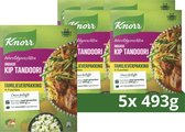 Knorr Wereldgerechten Indiase Kip Tandoori XXL Maaltijdpakket - 5 x 493 g - Voordeelverpakking