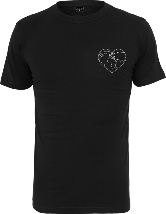 Mister Tee - World Love Dames T-shirt - XXL - Zwart