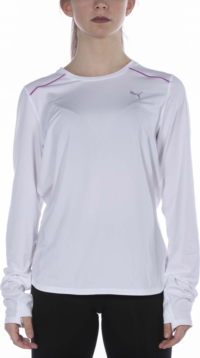 Puma Cloudspun Marathon LS Shirt Dames sportshirts – Vrouwen Wit