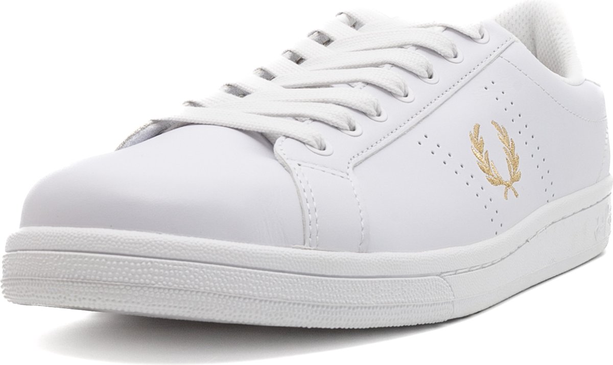Fredperry Sneakers Fp B721 Leer Fashion Wear Volwassen Wit