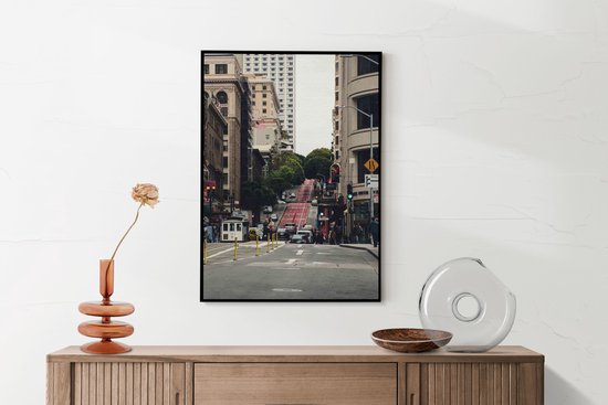 murando Akoestisch Schilderij Stad City 200x100 cm foto met akoestisch