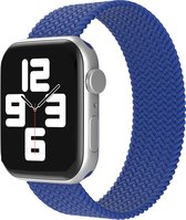 EP Goods - Bandje geschikt voor Apple Watch Series 1/2/3/4/5/6/SE/7/8 - 38/40/41mm - Nylon - Zonder sluiting - Donkerblauw