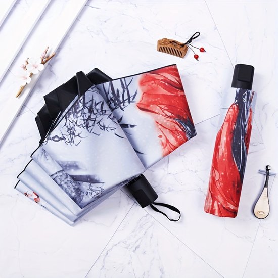 Livano Parapluie tempête de Luxe – Parapluie coupe-vent – ​​Résistant aux tempêtes – Pliable – Extensible automatiquement – ​​Parapluie – Cerf