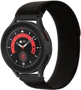Universeel Smartwatch 20MM Bandje - Nylon - Trail Sport iWatch Bandje - Zwart