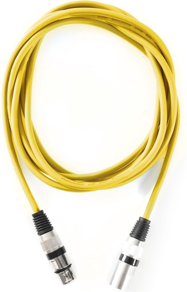 MUSIC STORE Mikrofonkabel Standard gelb 3 m - Microfoonkabel