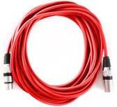 MUSIC STORE XLR Mic Cable Standard 6m (Red) - Microfoonkabel