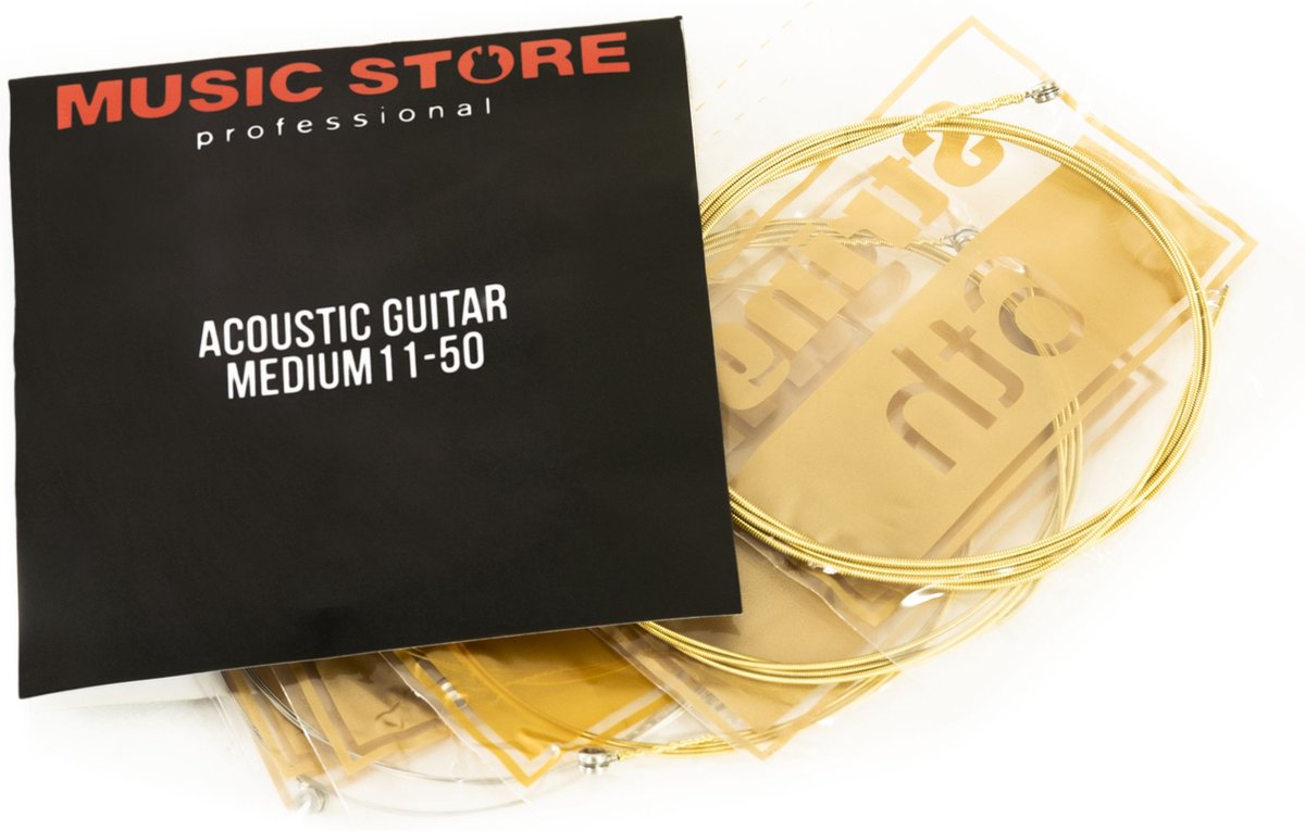 MUSIC STORE Acoustic Guitar Strings 11-50 - Akoestische gitaarsnaren