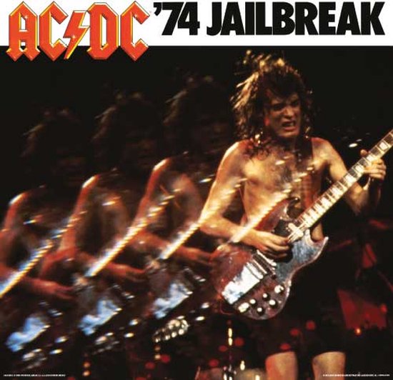 AC/DC 74 Jailbreak Album Cover 30.5x30.5cm