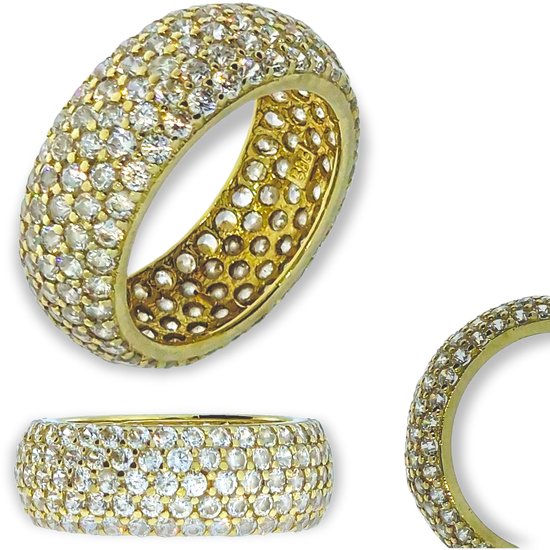 Macachii 5 stuks ring zilveren damesringen vrouwen Stack Cubic zirkonia 14k goud verlovingsring dames statement ring dames stapelbare duimring vingerring set sieraden, koper, kubische zirkonia