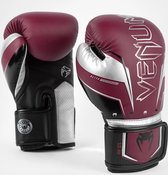 Venum Elite Evo (kick)bokshandschoenen Bordeaux Zilver 14 OZ