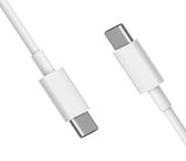 Câble USB-C vers USB-C pour iPhone 15, iPad Pro, iPad Air , etc. - 50 cm - Wit