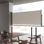 The Living Store Zijscherm - 100 x 0-300 cm - UV-bestendig polyester - Automatische terugrolfunctie